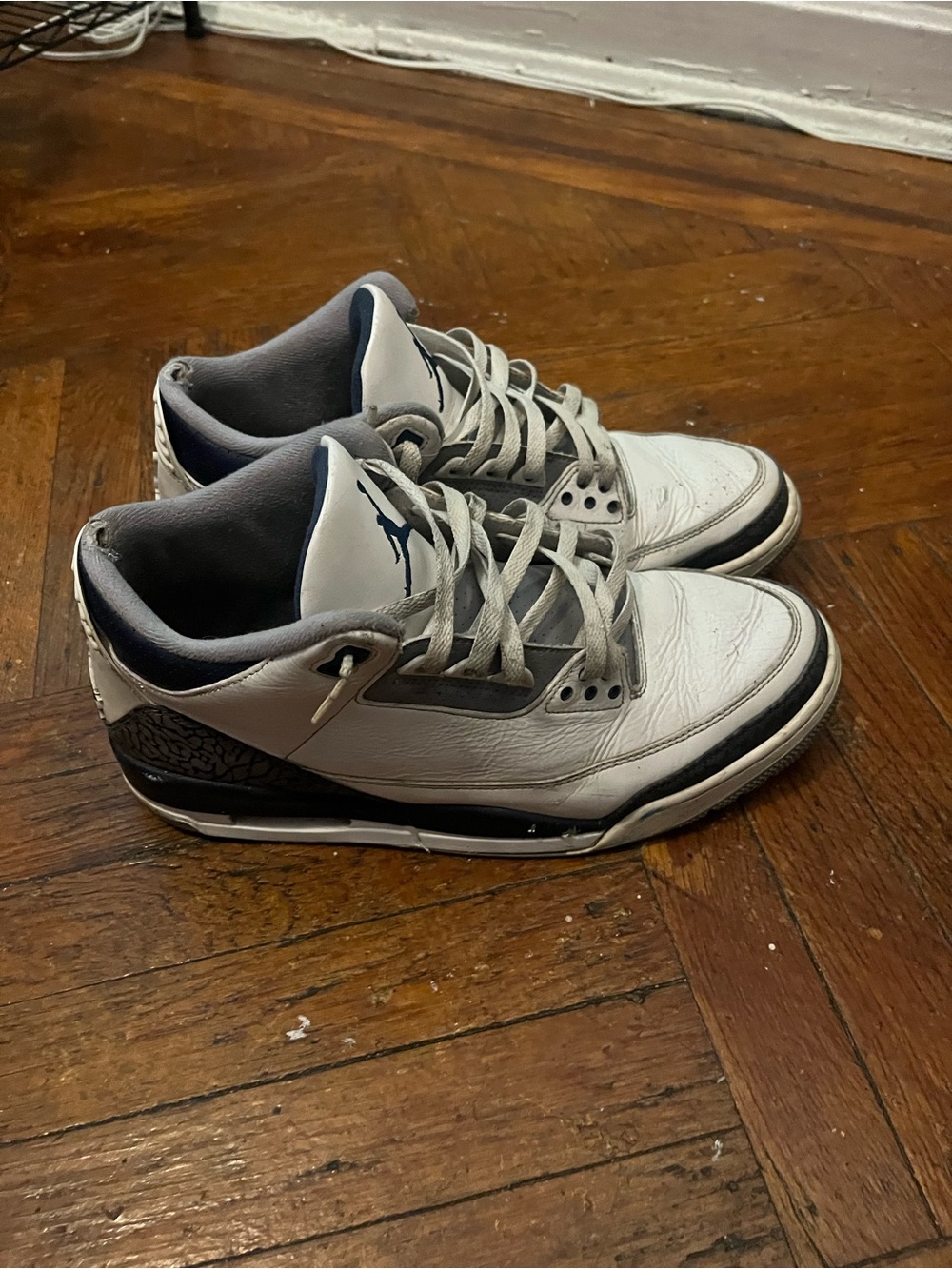 Midnight Navy Jordan 3s Size 12